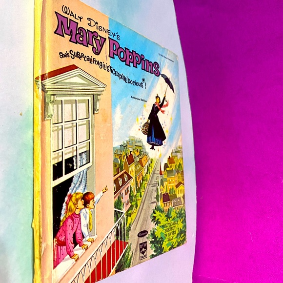WALT DISNEY’S VTG 1964 MARY POPPINS COLLECTIBLE HARDCOVER BOOK WHITMAN #2450 - Picture 12 of 16